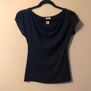 Black Blouse w/Zipper Detail on the Sleeve Size S